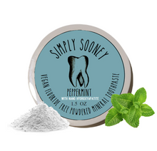 Load image into Gallery viewer, Nano-hydroxyapatite Remineralizing Vegan Fluoride Free Mineral Tooth Powder 1.5oz Organic Ingredients