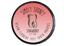 Load image into Gallery viewer, New Strawberry Organically Flavored Mineral Powdered Toothpaste