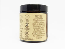 Load image into Gallery viewer, Glass Jar Vegan Fluoride Free Remineralizing Tooth Powder Organic Ingredients