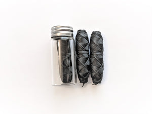 Zero Waste Vegan Bamboo Charcoal Fiber Floss-3 Pack- Natural Mint Flavor With Glass Case