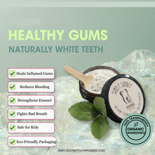 Load image into Gallery viewer, Vegan Mineral Tooth Powder I Organic Ingredients I Fluoride Free I  1.5oz