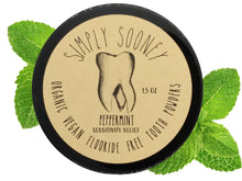 Load image into Gallery viewer, Vegan Mineral Tooth Powder I Organic Ingredients I Fluoride Free I Peppermint Flavor 1.5oz
