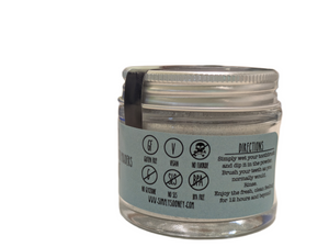 Glass Jar Nano-Hydroxyapatite Organic Vegan Fluoride Free Remineralizing Tooth Powder