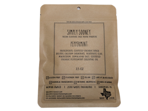 Zero Waste Compostable Paper Bag Organic Ingredients Vegan Fluoride Free Tooth Powder up to 6 month supply