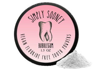 Vegan Mineral Tooth Powder I Organic Ingredients I Fluoride Free I  1.5oz
