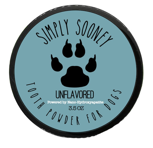 Nano-hydroxyapatite Remineralizing Fluoride Free Mineral Tooth Powder for Dogs 3.5oz Organic Ingredients