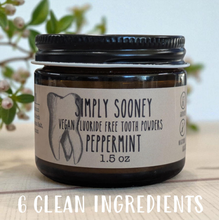 Load image into Gallery viewer, Vegan Mineral Tooth Powder I Organic Ingredients I Fluoride Free I  1.5oz