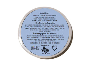 Nano-hydroxyapatite Remineralizing Organic Vegan Fluoride Free Mineral Tooth Powder 1.5oz