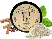 Load image into Gallery viewer, Simply Sooney Remineralizing Organic Vegan Fluoride Free Tooth Powder Sensitivity Formula FREE SHIPPING