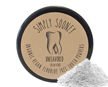 Load image into Gallery viewer, NEW UNFLAVORED 6 MONTH SUPPLY 3.5 OZ Organic Vegan Fluoride Free Remineralizing Tooth Powder FREE SHIPPING
